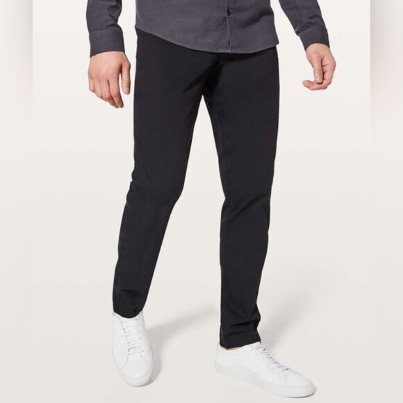 Lululemon ABC Pant Slim *Swift Cotton 32" Black - Picture 1 of 10